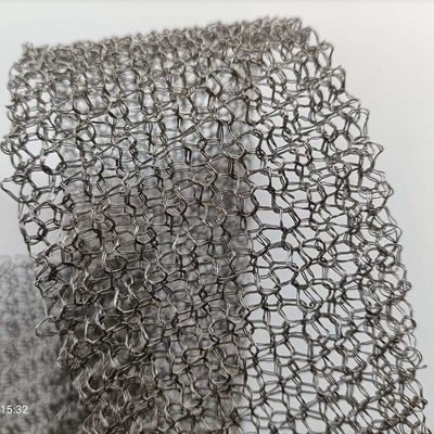 Double Vapor Liquid Filter Knitted Wire Mesh 70mm Width Aluminum And Iron
